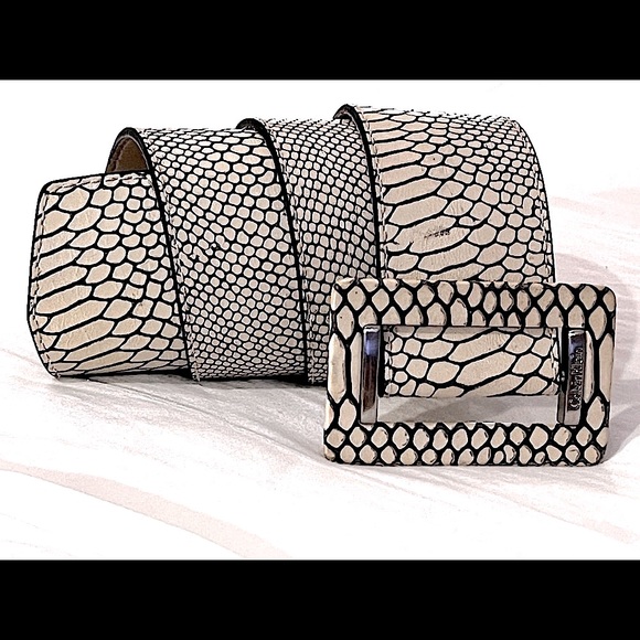 ⭐️ CALVIN KLEIN ⭐️ VINTAGE WAIST BELT GENUINE LEATHER SIZE SMALL - Picture 13 of 16